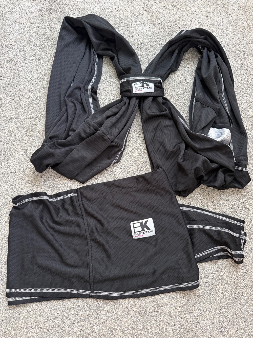 Baby K’Tan Active Wrap - Black, size small